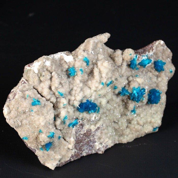 Bijna uitgestorven mineralen - Cavansite op Stilbite -, Collections, Minéraux & Fossiles