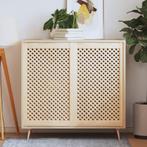 vidaXL Kastdeuren met latwerk 2 st 59,5x99 cm massief, Verzenden, Nieuw