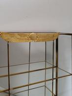 Vitrinekast - Verguld messing, Glas - Centrale wandvitrine