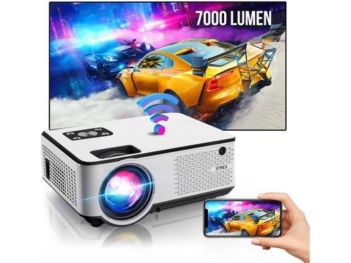Strex Beamer - HD 1920x1080P - 7000 Lumen - Streamen Vanaf, Audio, Tv en Foto, Beamers, Nieuw, Verzenden