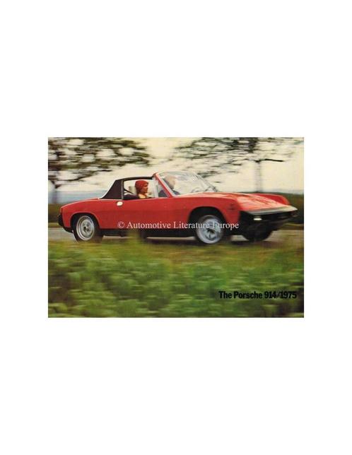 1975 PORSCHE 914 BROCHURE ENGELS, Livres, Autos | Brochures & Magazines, Enlèvement ou Envoi