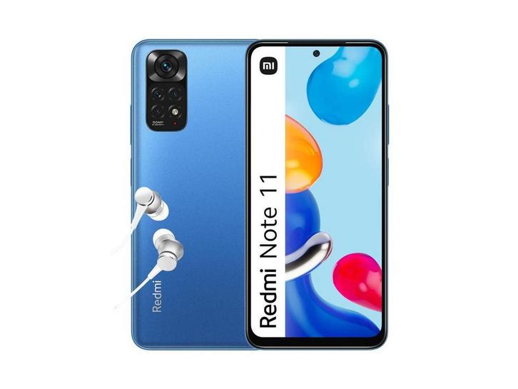 Xiaomi Redmi Note 11, Smartphone + Kopfhörer, 4 + 64 GB, Huis en Inrichting, Woonaccessoires | Overige, Zo goed als nieuw, Verzenden