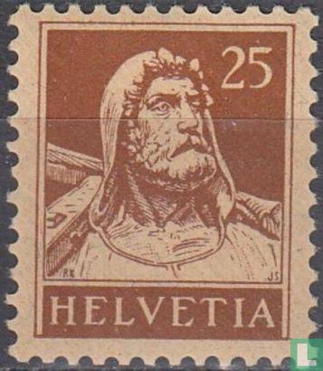 Zwitserland -  Willem Tell - 1925, Postzegels en Munten, Postzegels | Europa | Zwitserland, Postfris, Verzenden