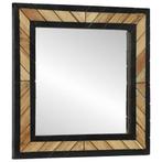vidaXL Spiegels 2 stuks 50x2x50 cm Massief Acaciahout, Huis en Inrichting, Woonaccessoires | Spiegels, Verzenden, Nieuw