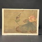 Lotusbloem zijde schildering - Artiste inconnu - Chine -