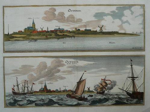 Europa - België / Oostende; M. Merian - Ostende - 1659, Livres, Atlas & Cartes géographiques