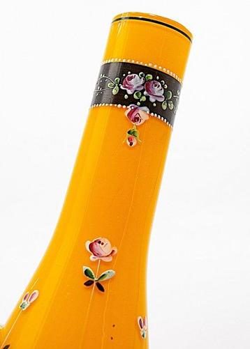 Moser Bohemian Art Nouveau Tango Glass Vase 1910 - Vase -