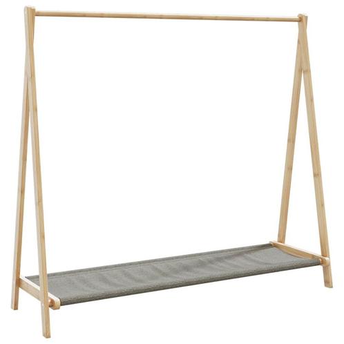 vidaXL Kledingrek met schappen 106x34x102 cm bamboe, Huis en Inrichting, Kasten | Kleerkasten, Nieuw, Verzenden