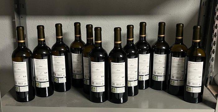 2021 Bodegas Tobía, Alma Tobía Blanco - Rioja - 12 Flessen, Verzamelen, Wijnen