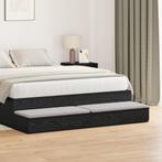 vidaXL Zwarte Bedlade - 135 x 36,5 x 16,5 cm - Gemaakt van, Huis en Inrichting, Slaapkamer | Nachtkastjes, Verzenden, Nieuw