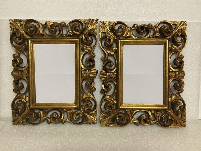 Lijst (2)- Kaders in papieromslag - Hout, Glas - Lijsten met, Antiquités & Art, Antiquités | Autres Antiquités