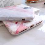 iPhone 6S Hoesje Marmer Textuur - Shockproof Glossy Case, Télécoms, Téléphonie mobile | Housses, Coques & Façades | Apple iPhone
