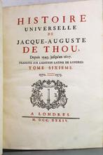 Jacque-Auguste De Thou - Histoire Universelle 1570/1573 -, Antiquités & Art, Antiquités | Livres & Manuscrits