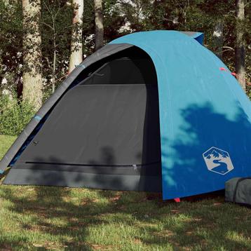 vidaXL Koepeltent 4-persoons waterdicht blauw, Verzenden, Nieuw