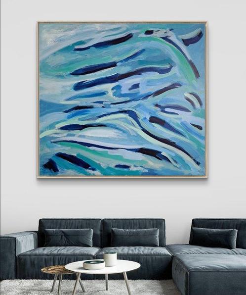 Gaby Acevedo - Aqua nº2 (XL), Antiek en Kunst, Kunst | Schilderijen | Modern