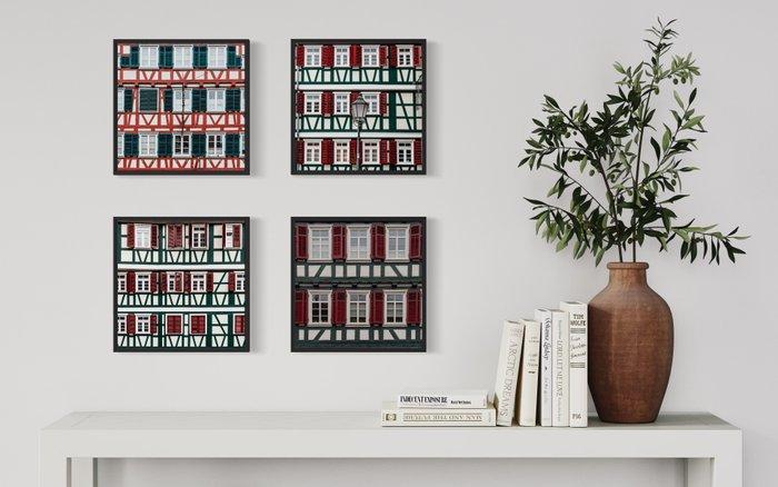 Fabio Accorrà - The colors of german house Series (framed), Antiek en Kunst, Kunst | Designobjecten