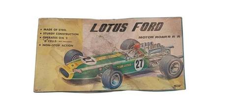 Tada - Blikken speelgoedauto - Lotus Ford Battery Operated, Antiek en Kunst, Antiek | Speelgoed