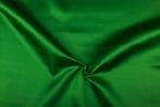Satijn stof groen - Polyester stof 50m op rol, Hobby en Vrije tijd, Nieuw, Verzenden