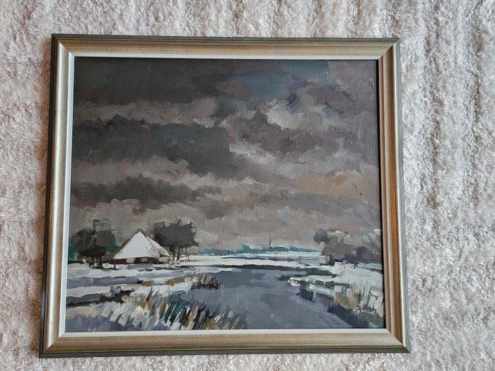 Bob Immink (1930-1989) - Winterlandschap, Antiek en Kunst, Kunst | Schilderijen | Klassiek