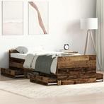 vidaXL Bedframe zonder matras bewerkt 90x190 cm bewerkt hout, Verzenden, Nieuw