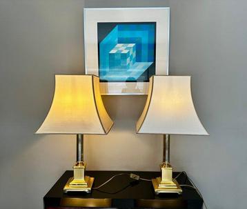 Herda - Lamp (2) - Verguld messing - Herda pagoda lampen beschikbaar voor biedingen
