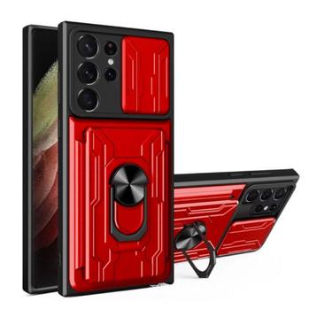 Samsung Galaxy A72 - Card Slot Hoesje met Kickstand en, Télécoms, Verzenden