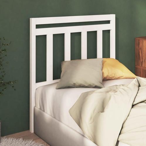 vidaXL Tête de lit Blanc 81x4x100 cm Bois massif de pin, Maison & Meubles, Chambre à coucher | Lits, Neuf, Envoi