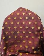 Exclusieve stof met Art Deco patroon in vin rouge. - Textiel, Antiek en Kunst