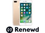 Apple iPhone 7 Plus - Renewd - 128GB - Goud, Telecommunicatie, Verzenden, Zo goed als nieuw
