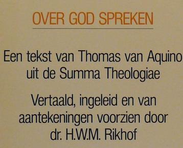 Over God spreken / Sleutelteksten in godsdienst en theologie