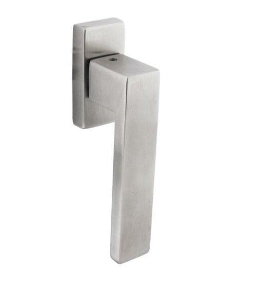 Intersteel raamkruk Amsterdam op rechthoekig rozet rvs, Doe-het-zelf en Bouw, Deuren en Vliegenramen, Ophalen of Verzenden