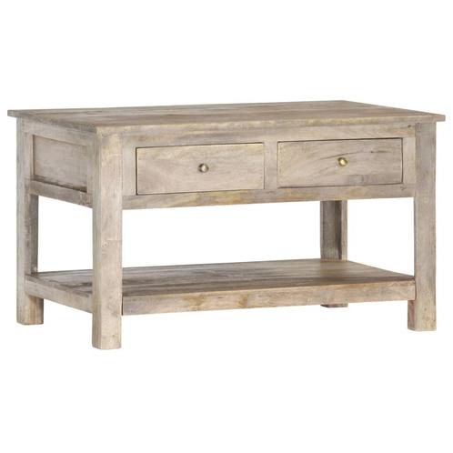 vidaXL Salontafel 82x52x47 cm massief mangohout, Huis en Inrichting, Tafels | Salontafels, Nieuw, Verzenden
