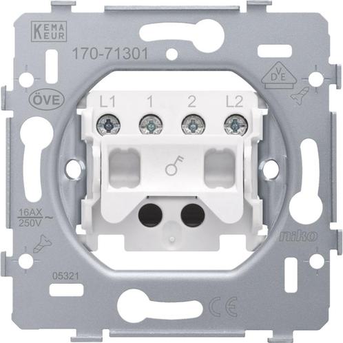 Niko 170-71301 Twee-Poolige Schakelbasis 16A 250V -, Doe-het-zelf en Bouw, Elektriciteit en Kabels, Verzenden