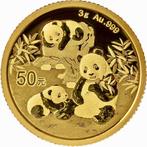 3 grammes - Or .999 - 2025 - Panda fine gold, Postzegels en Munten, Edelmetalen en Baren