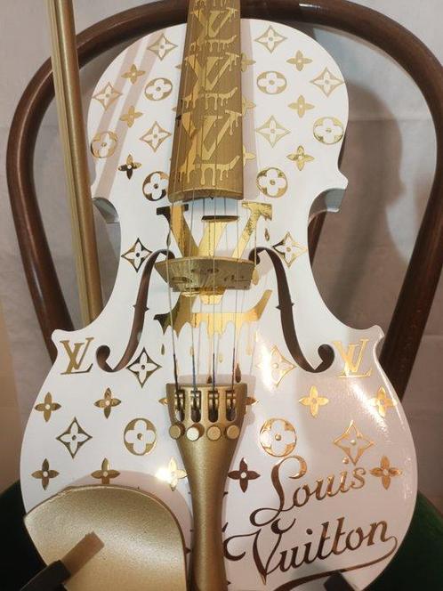 fppopart - Louis vuitton violon 4/4  (60cm) white édition, Antiquités & Art, Art | Peinture | Moderne