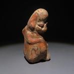 Maya Terracotta Apenfiguur. ca. 600 - 900 n.Chr. Hoogte 8,3