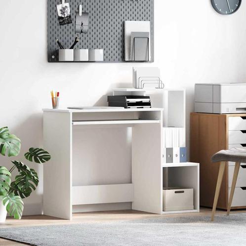 vidaXL Bureau Wit 106x40x88,5 cm Gemaakt uit Geengineerd, Huis en Inrichting, Bureaus, Nieuw, Verzenden