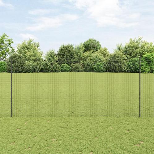 vidaXL Paaltjes - 22 stuks U-Kanaal Grijs 140 cm van Staal., Tuin en Terras, Palen, Balken en Planken, Nieuw, Verzenden
