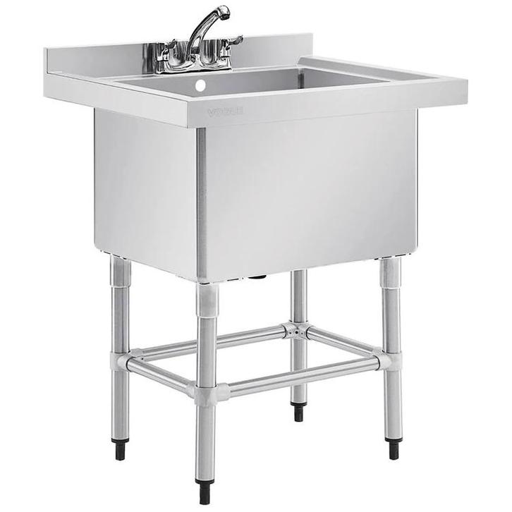 Spoeltafel | RVS | Grote Spoelbak | Achteropstand |, Zakelijke goederen, Horeca | Keukenapparatuur, Nieuw in verpakking, Verzenden