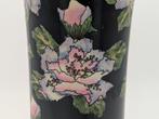 Handbemalte florale Keramik Vase - Vaas - Porselein