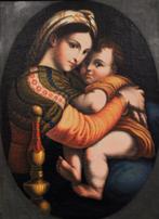 Scuola italiana (XIX), da Raffaello - Madonna della Seggiola, Antiek en Kunst