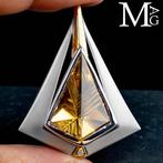Bijou exclusif en argent et or avec citrine quartz naturelle, Collections
