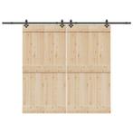 vidaXL Doos met onderdelen voor schuifdeur 305 cm staal, Verzenden