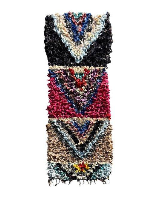 Vintage Marokkaanse Boucherouite tapijt - Vloerkleed - 200, Maison & Meubles, Ameublement | Tapis & Moquettes