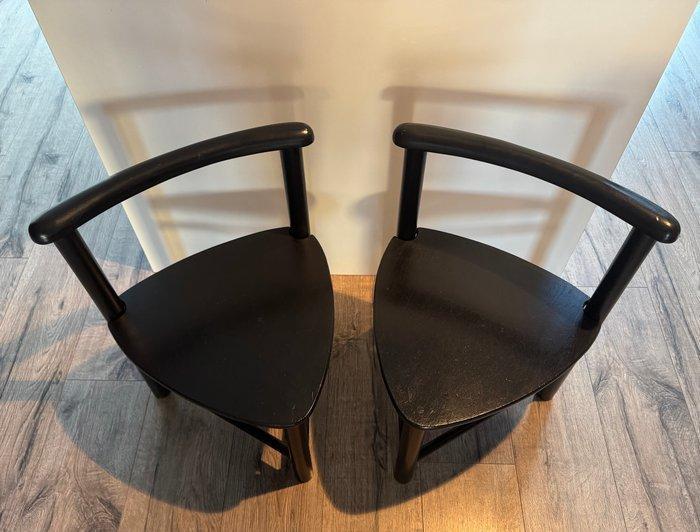 Sunt och Runt - Ellis Borg - Kinderstoel (2) - Berkenhout -, Antiquités & Art, Antiquités | Meubles | Chaises & Canapés