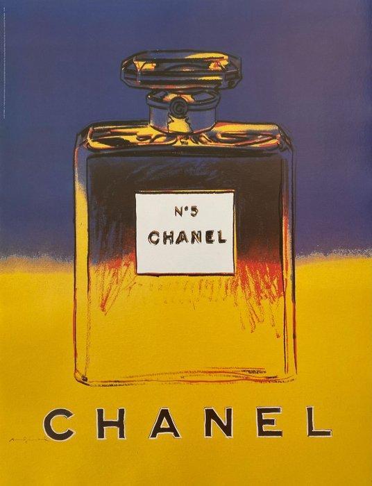 Andy Warhol, after - Chanel n. 5: Yellow/blue - Jaren 1990, Antiek en Kunst, Kunst | Tekeningen en Fotografie