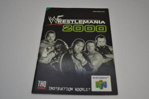 Wrestlemania 2000  (N64 UKV MANUAL, Games en Spelcomputers, Spelcomputers | Nintendo Consoles | Accessoires