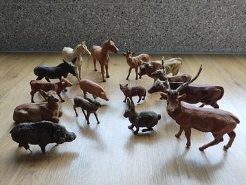 15x Elastolin / Lineol Masse Figuren Wald - Personnage jouet