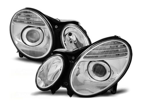 Chrome koplampen Mercedes W211 E-klasse, Auto-onderdelen, Verlichting, Gebruikt, Mercedes-Benz, Verzenden