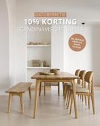 Scandinavische houten tafels 10% KORTING in oktober, Huis en Inrichting, Verzenden, Nieuw